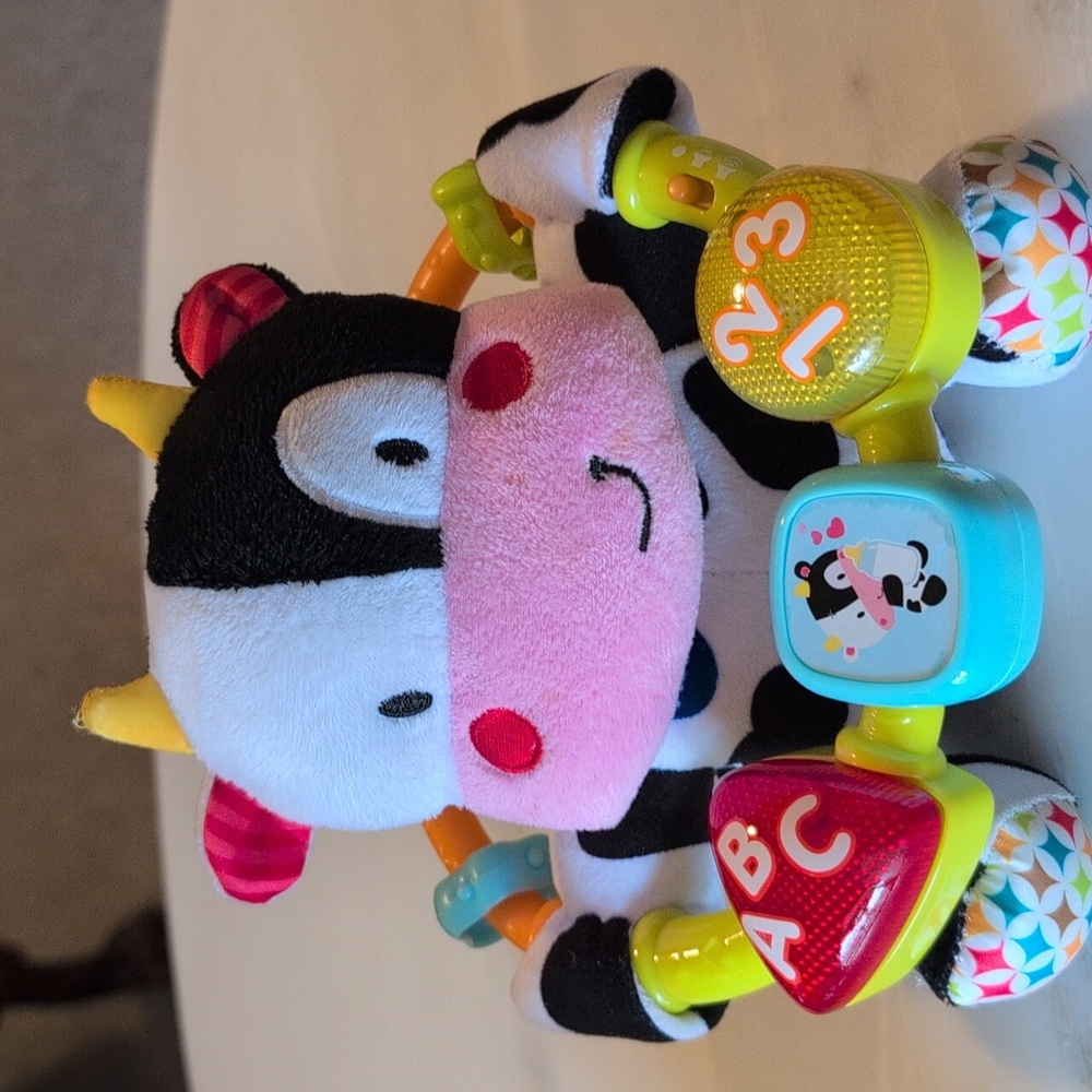 Colorful Cow and Stacking Rings Toy Set - Picture 3 of 5